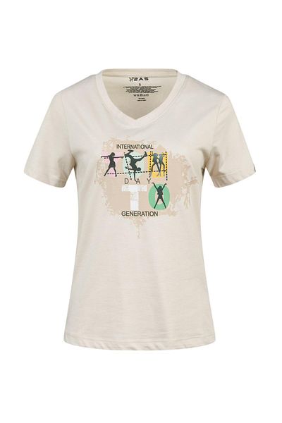 2AS Alone Printed V-Neck Women's T-Shirt 403