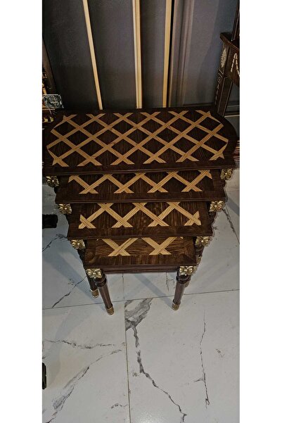 WOOD 4lu zıgon sehpa