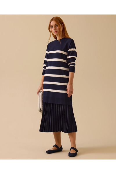 SCL Çizgili Triko Tunik
