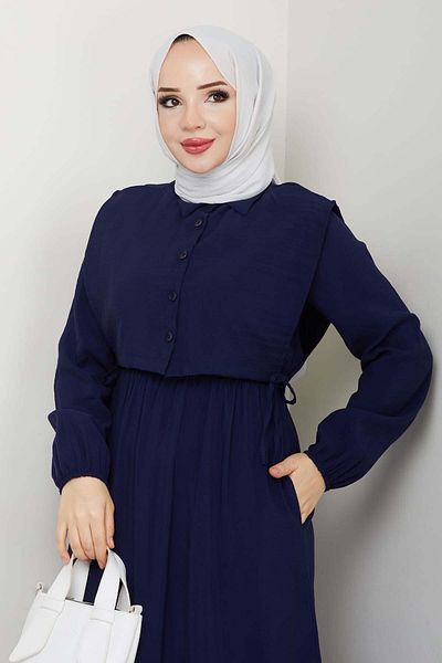 benguen Φόρεμα με γιλέκο Navy Blue 4735