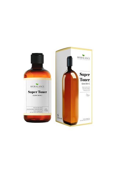 probio balance Super Toner Glow Skin C, Antirid, Împotriva petelor pigmentare, Toate tipurile de ten, Bio Balance 250 ml