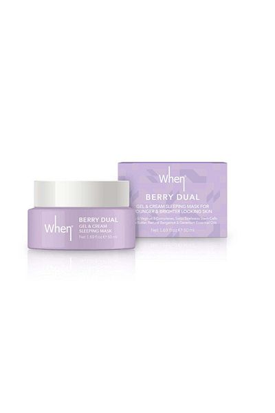 When Gel & Cream Night Mask, Dual Berry, When Beauty, 50 ml