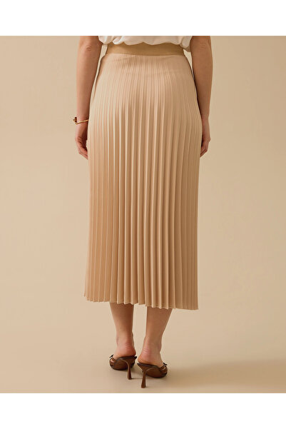 SEÇİL Ελαστική μέση πλισέ φούστα