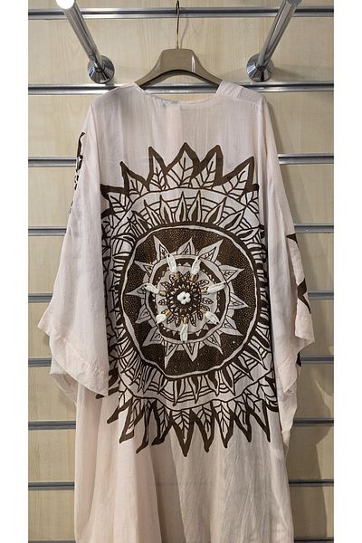 Park Moda Kimono Mandala Pattern Raw Cotton