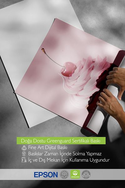 Postifull Pictură cu cadru negru, tort, cireș, ilustrație, roz, poster de culoare în tonuri pastel, selecție de vară 2025,