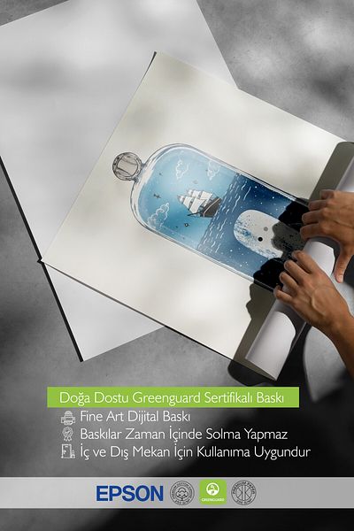 Postifull Poster pictat cu cadru alb, balenă albă, ilustrație, poster de culoare albastră, selecție de vară 2025, NR:109