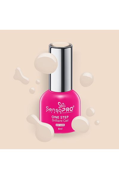 SensoPRO Milano Ojă semipermanentă Brilliant într-un singur pas 8ml, Still Perfect #46