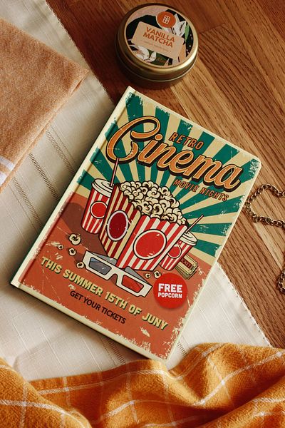 Nova Crafts Retro Cinema Themed Checkered Ultra Light Notebook