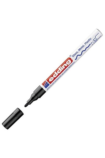 Edding قلم تحديد دائم 751 برأس دائري - أسود