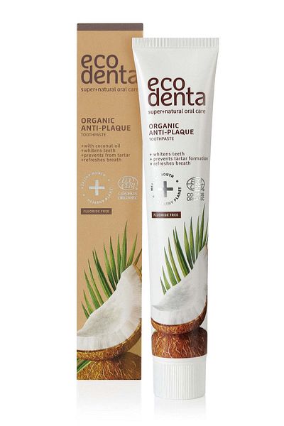 Ecodenta Pastă de dinți antiplacă cu ulei de cocos, Ecodenta, 75 ml