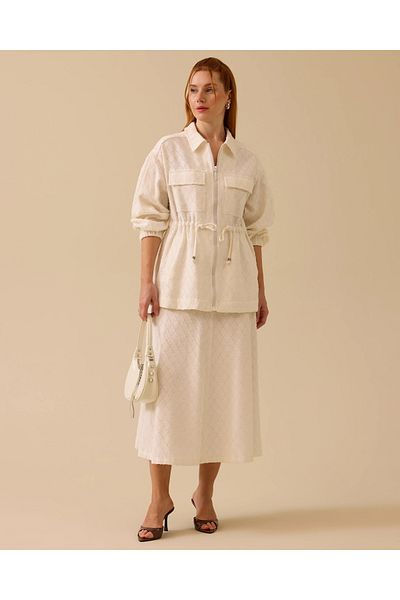 SCL Patterned Zippered Jacket