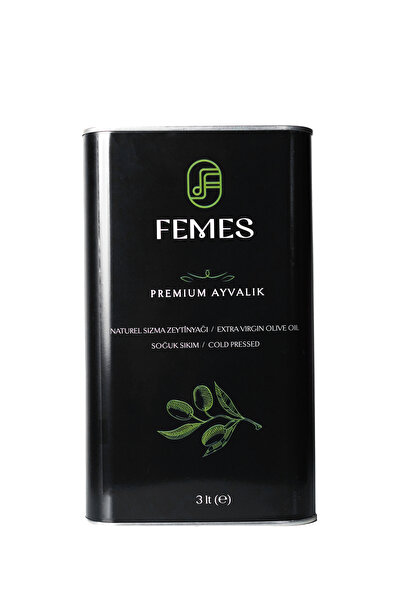 Femes Olive Femes Premium Ayvalık 3 lt Soğuk Sıkım Naturel Sızma Zeytinyağı (...