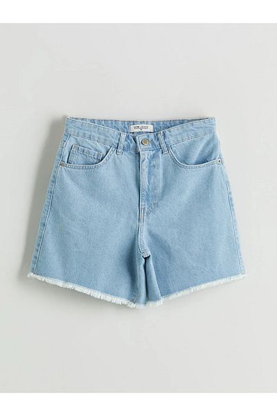 LC Waikiki Lcw jeans indigo standard fit women's jean shorts