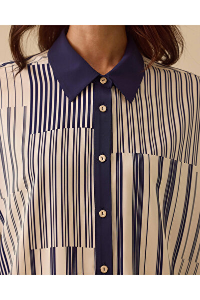 SCL Ασύμμετρο ριγέ τουνίκ άνετης εφαρμογής