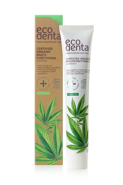 Ecodenta Pastă de dinți multifuncțională cu ulei de cânepă, Ecodenta, 75 ml