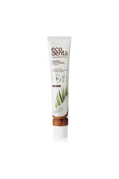 Ecodenta Pastă de dinți antiplacă cu ulei de cocos, Ecodenta, 75 ml