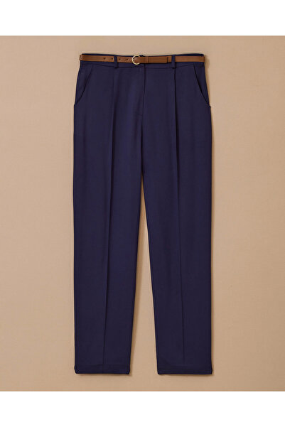 SCL Belted Pleated Detailed Pocket Trousers