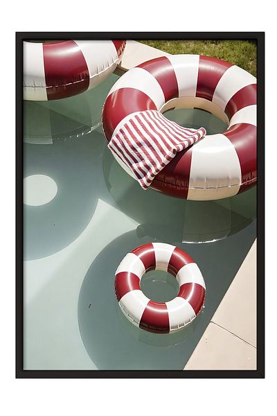 Postifull Poster cu cadru negru, Sea Ring, Fotografie, Poster de culoare roșie, Selecție de vară 2025, NR:109645