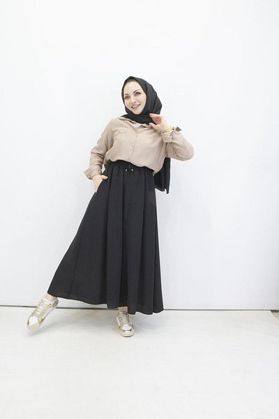 feray kaya 0347 Crepe Fabric Trousers