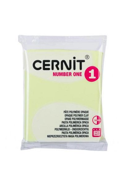 Cernit Polymer Clay Ceramic Plasticine Number One 56Gr 731C Pastel Yellow