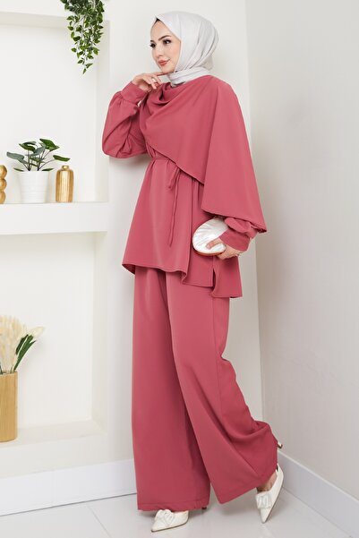 InStyle Σετ δύο τεμαχίων με γιακά Dusty Rose