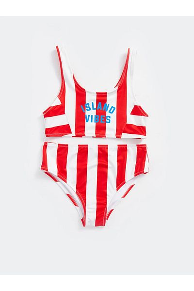 LC Waikiki Lcw Kids White Quick Dry Girls Bikini