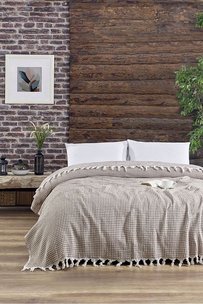 Rebeka Home Collection Pyramid Dark Brown 200X230 Double Pique