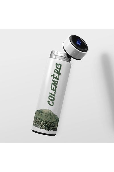 ZERYA Colemêrg Hakkari Designed Mug and Thermos Set - Colemêrg Hakkari Thermos Cup (2 Mugs 1 Thermos)