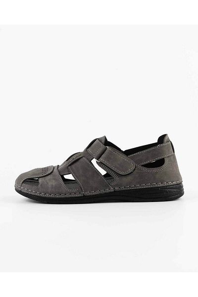 Tigerline Men's Nubuck Sandals - Orthopedic Sole - Wide Fit - Anti-Sweat, Anti-Odor