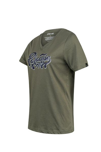 2AS Alone Printed V-Neck Women's T-Shirt 406