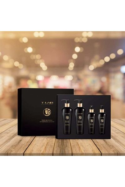 T Lab Set Ritual Detoxifiant T-LAB Royal – Șampon 300ml + Tratament 300ml + Elixir 150ml + Balsam de păr leave-in 150ml