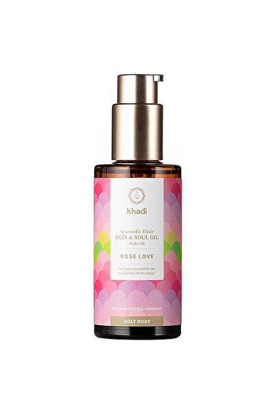 Khadi Natural Αγιουρβεδικό έλαιο τριαντάφυλλου Rose Love, Khadi, 100ml