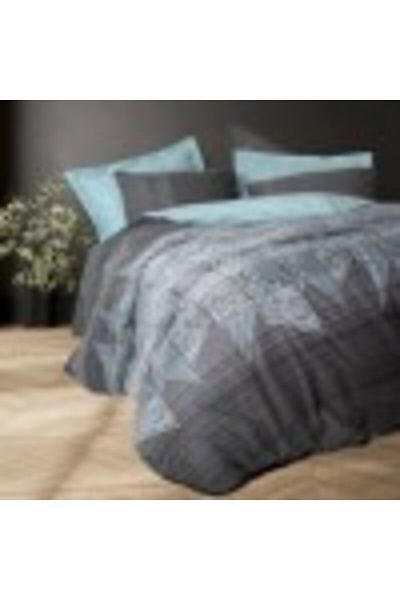 Cotton Box Bed linen 1 person, 100% cotton ranforce, duvet cover 160x220cm, Cotton Box, Arel Triunghiu
