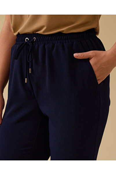 Gala-Xi Plus Size Lace-Up Wide Leg Trousers