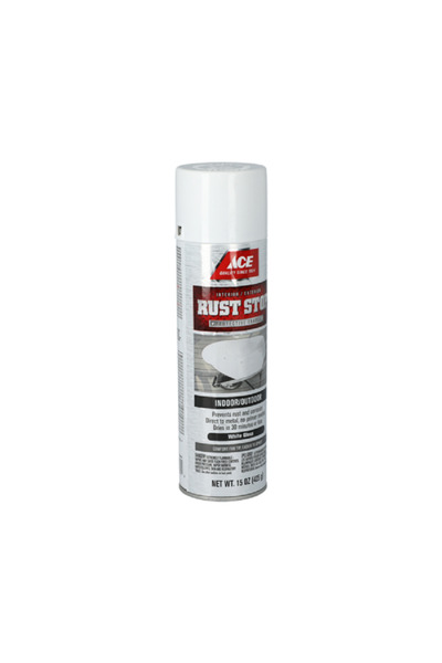 ACE Indoor/Outdoor Rust Stop Protective Enamel Spray Paint White Gloss 15oz
