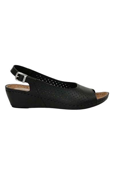 Polaris 162750 4Fx Black Women's Comfort Sandals
