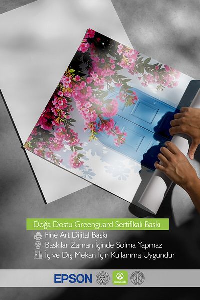 Postifull Poster pictură cu cadru alb, ușă albastră, fotografie, poster de culoare albastră, selecție de vară 2025, NR:109483