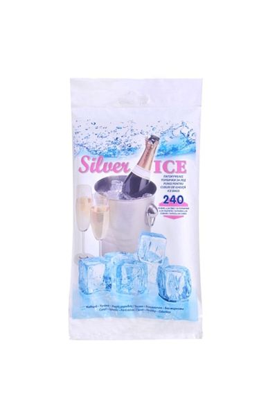SyaMAG Ice Cube Bags, Silver Ice, Set of 10, Capacity 240 Cubes