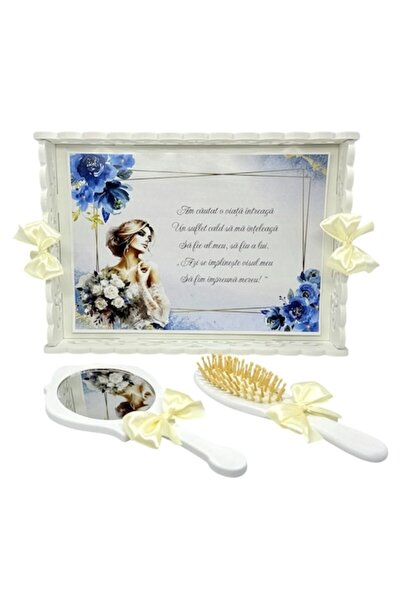 OEM Set tava pentru gatitul miresei, personalizat mire si mireasa, format din 3 piese