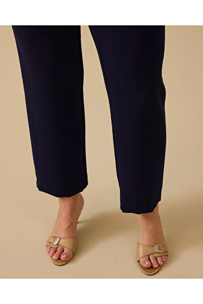 Gala-Xi Plus Size Lace-Up Wide Leg Trousers