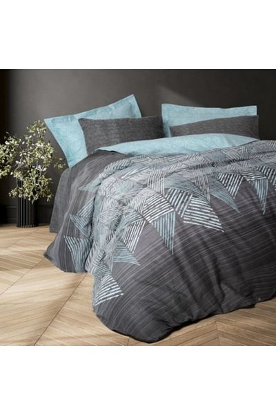 Cotton Box Bed linen 1 person, 100% cotton ranforce, duvet cover 160x220cm, Cotton Box, Arel Triunghiu