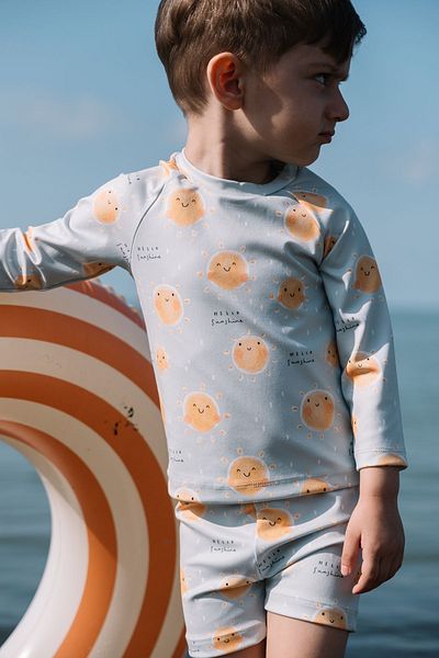 Tuğba Kuğu Uv Protection Long Sleeve Baby Boy Swimsuit