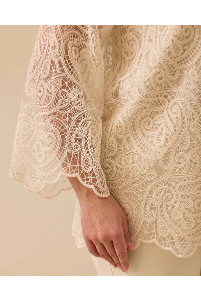 Gala-Xi Μπλούζα με δαντέλα σε μεγάλο μέγεθος