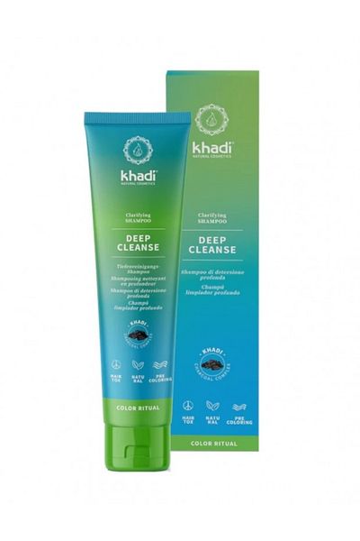 Khadi Natural Deep Cleanse Charcoal Clarifying Shampoo, 150ml - Khadi