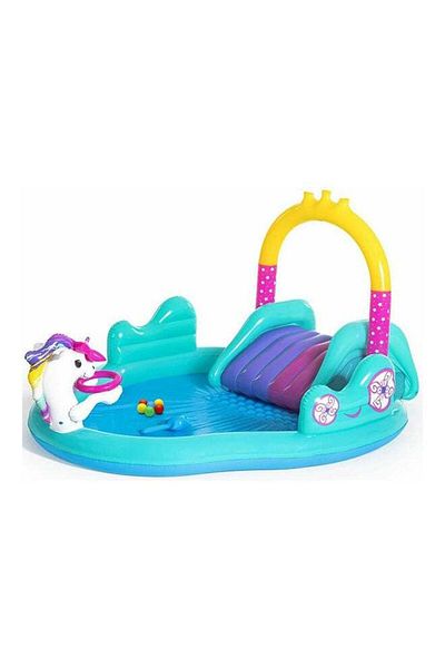 BESTWAY Magical Unicorn Carriage Play Pool Center Multicolor