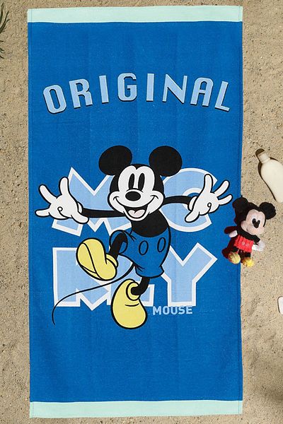 Mickey & Friends Children's Beach Towel and Swimming Arm Inflatable Set of 2 Beach and Pool