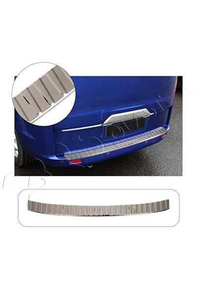 BRSPLAST Ford Custom Uyumlu Krom Arka Tampon Üstü Koruma Paslanmaz Çelik