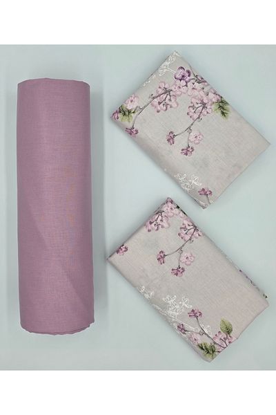pınarhome collectıon 100% Organic Cotton Soft Fabric Embedded Sheets+Pillow Cover Corner Depth 28-30 Cm**New Season**