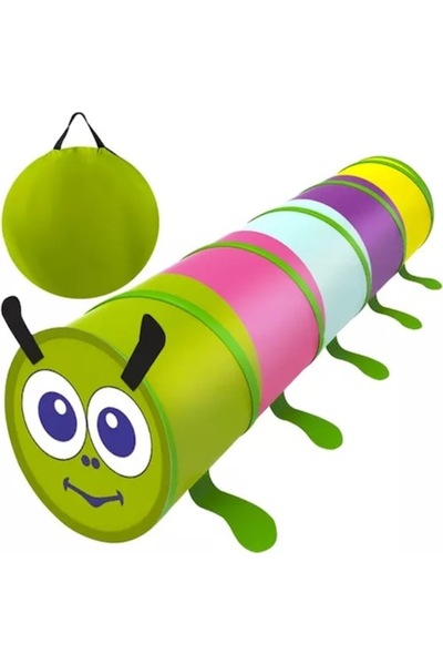 KRUZZEL Cort de joacă tunel pentru copii, Omida, multicolor