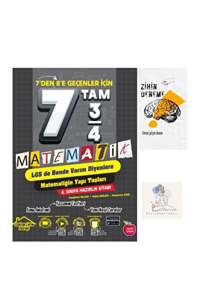 Newton Yayınları NEWTON YAYINLARI 7 DEN 8 E GEÇENLER İÇİN MATEMATİK HAZIRLIK ...